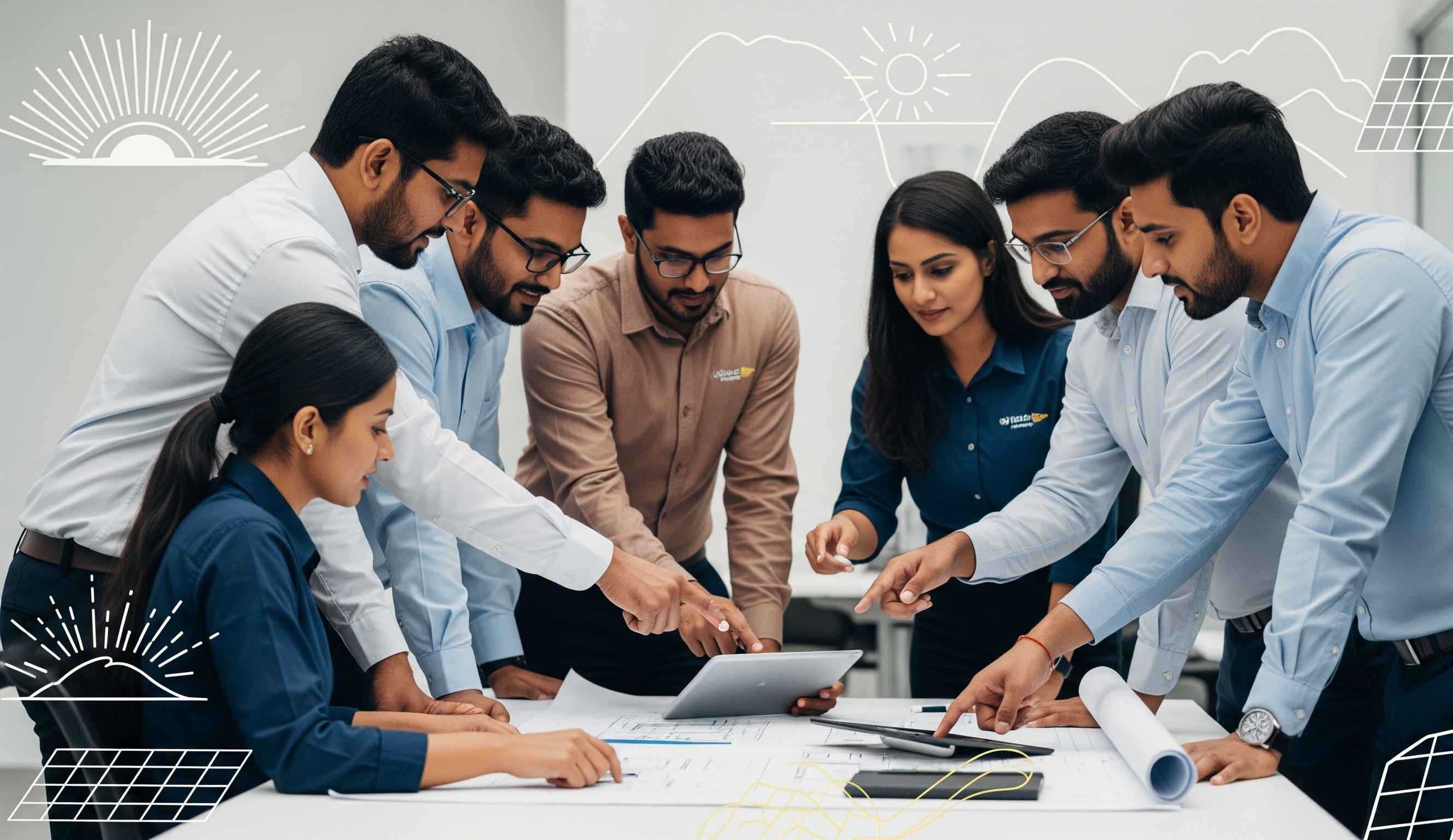 Dakshayani channel partners collaborating on solar projects